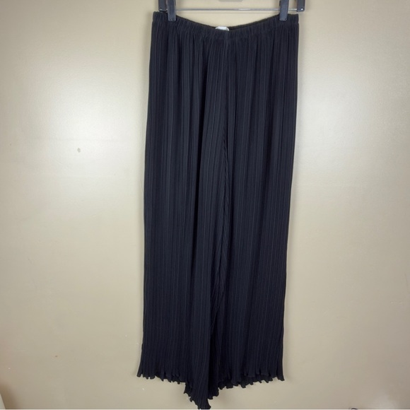 Good American Plisse Wide Leg Trousers Women’s Size 3/4 - Picture 3 of 13